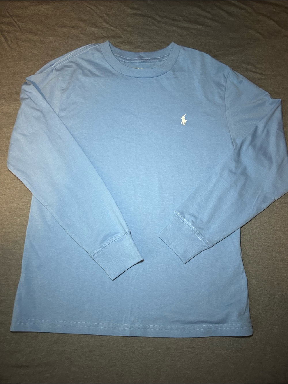 Polo by Ralph Lauren Kids Light Blue Long-Sleeve Crewneck Tee